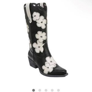 Circus by Sam Edelman Black and White Floral Size 7.5